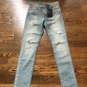 Saint Laurent Acid wash jeans
